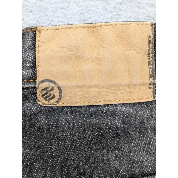 Rocawear Denim Shorts Mens Size 38 Charcole Baggy Bermuda Relaxed 100% Cotton - Picture 11 of 16